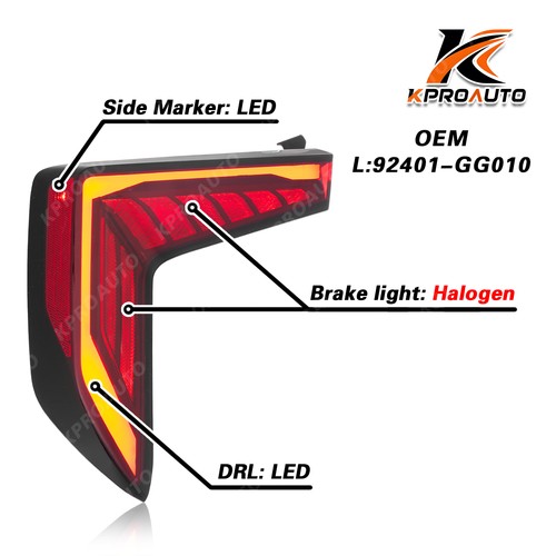 Led tail light - led, for