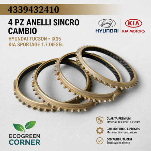 Anelli sincro cambio kia - anelli,